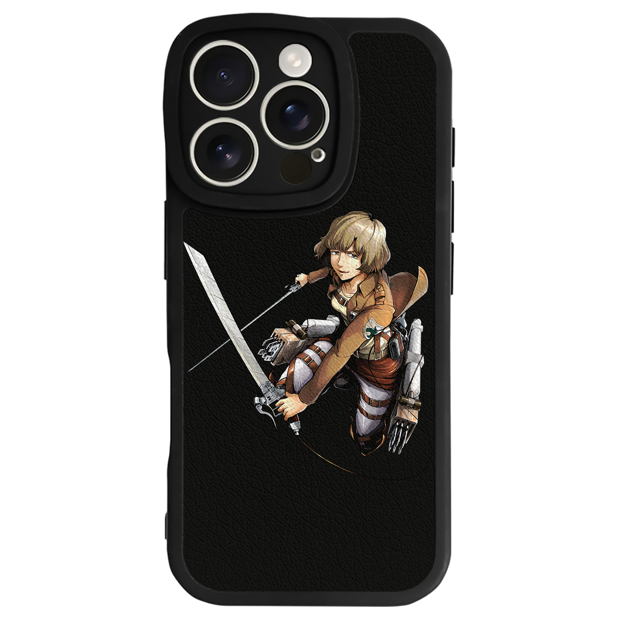 （画像用） 進撃の巨人 ヒツチ Attack on Titan Hitch 【iPhone 16シリーズ対応】シリコンスマホケース（レザー調） 材質：シリコン